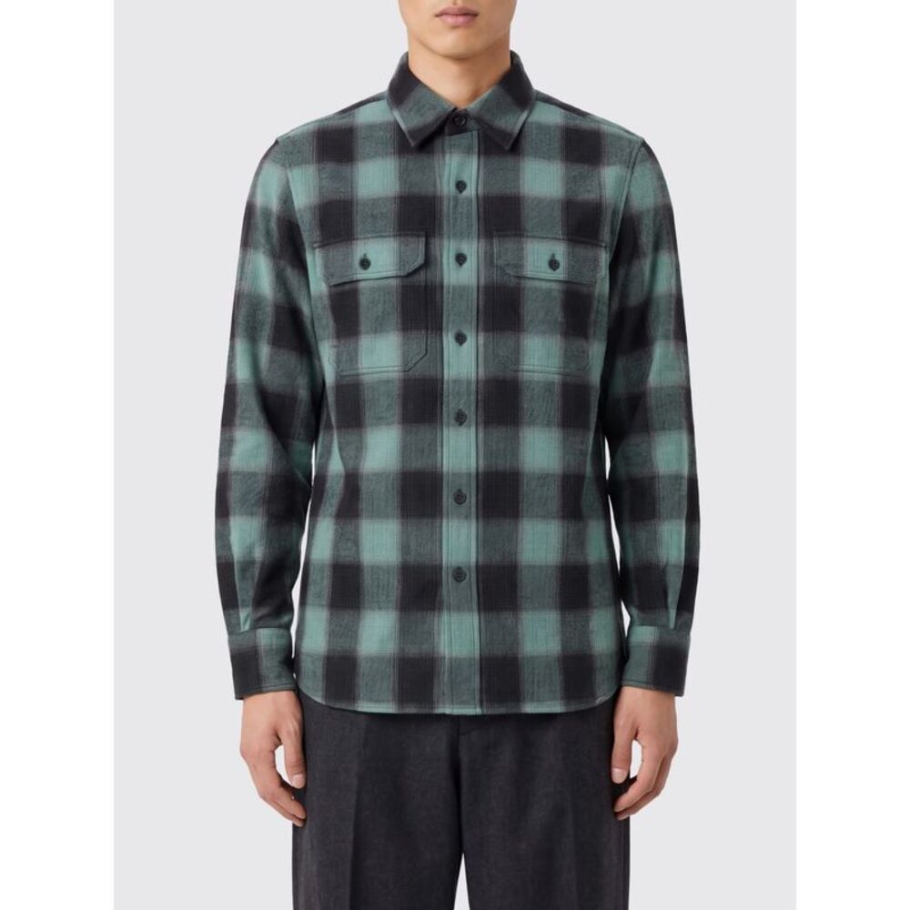 Tom Ford Men Tom Ford Slim Fit Check Cotton Shirt With Curved Hem